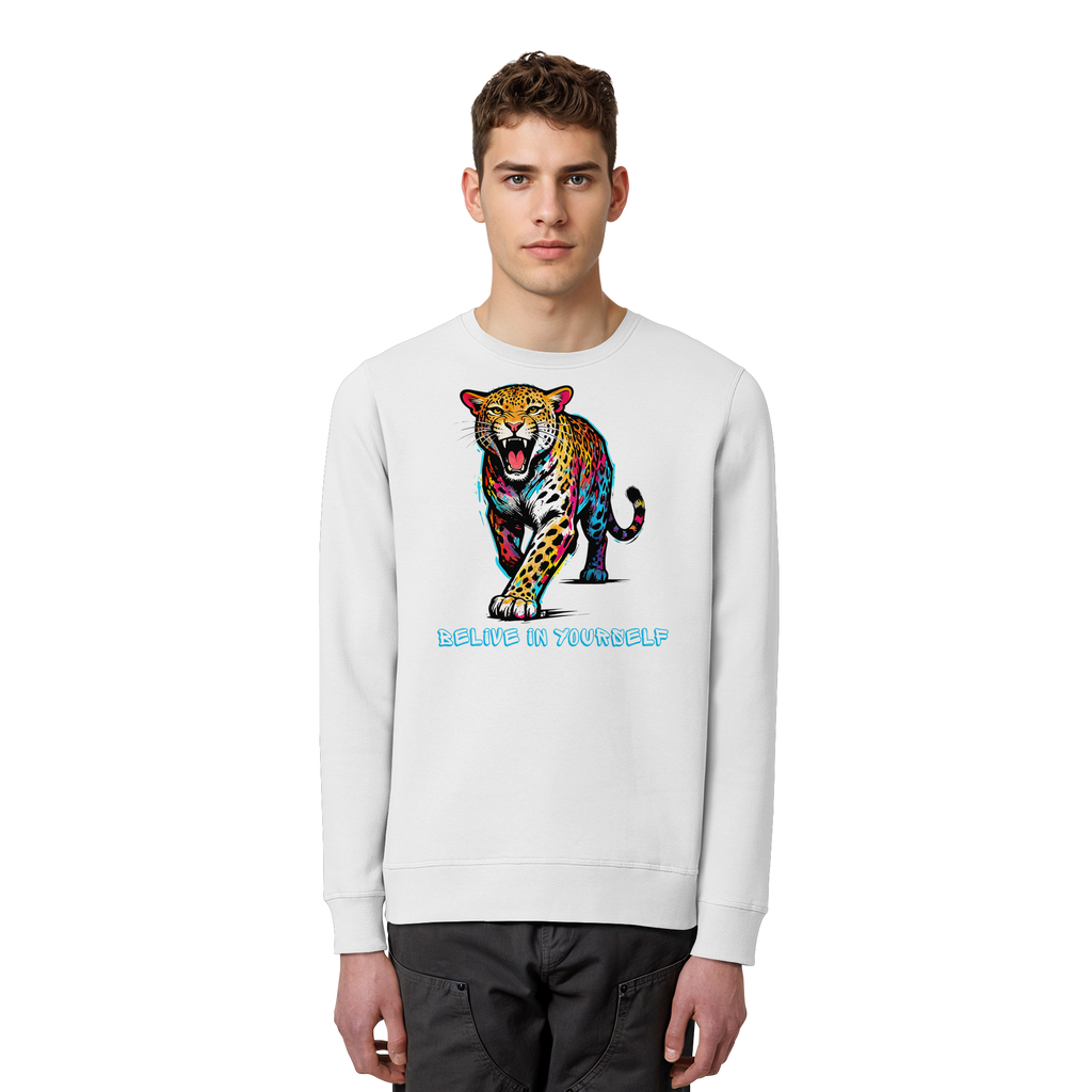 BIY Leopard - Organic Basic Unisex Sweatshirt