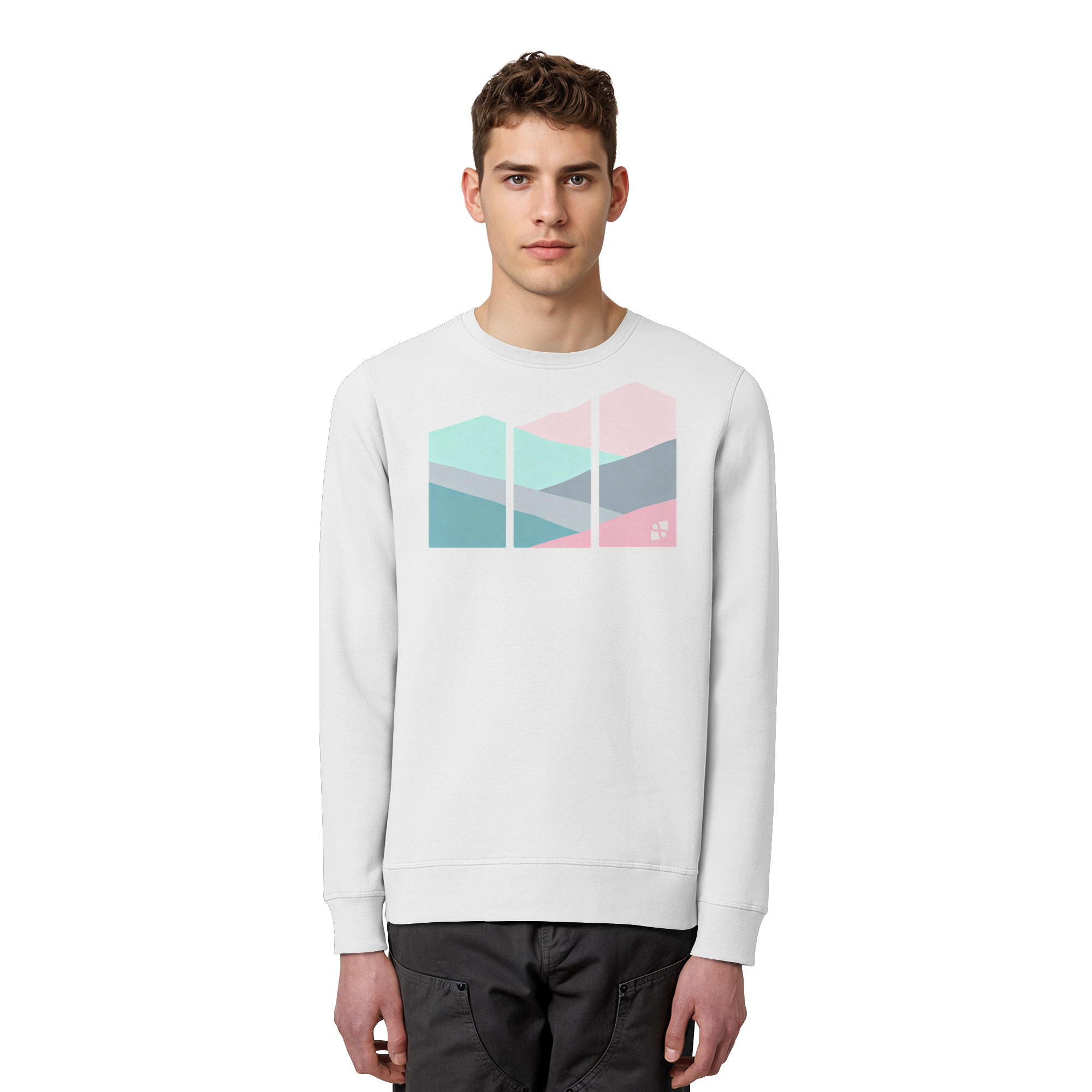 Pastell Mountain - Organic Basic Unisex Sweatshirt
