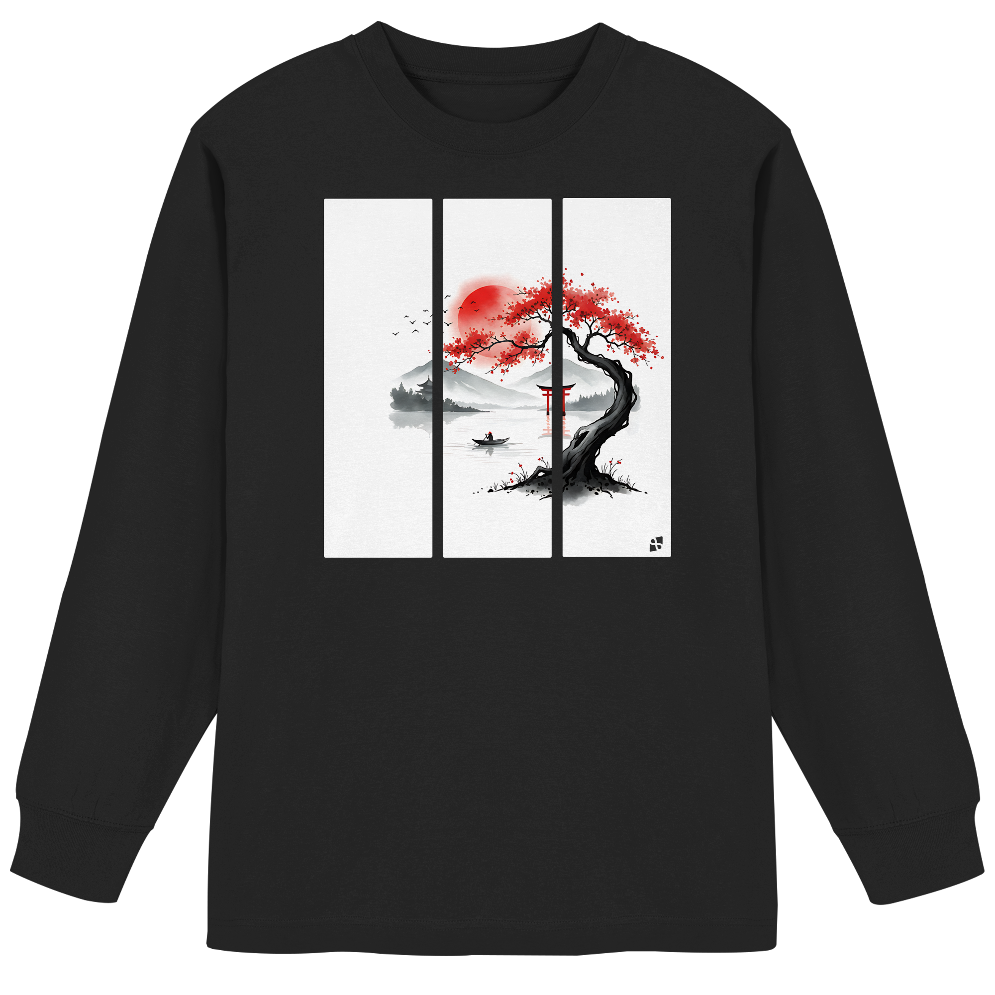Kirschblüten Vibes - Organic Heavy Oversized Longsleeve T-Shirt