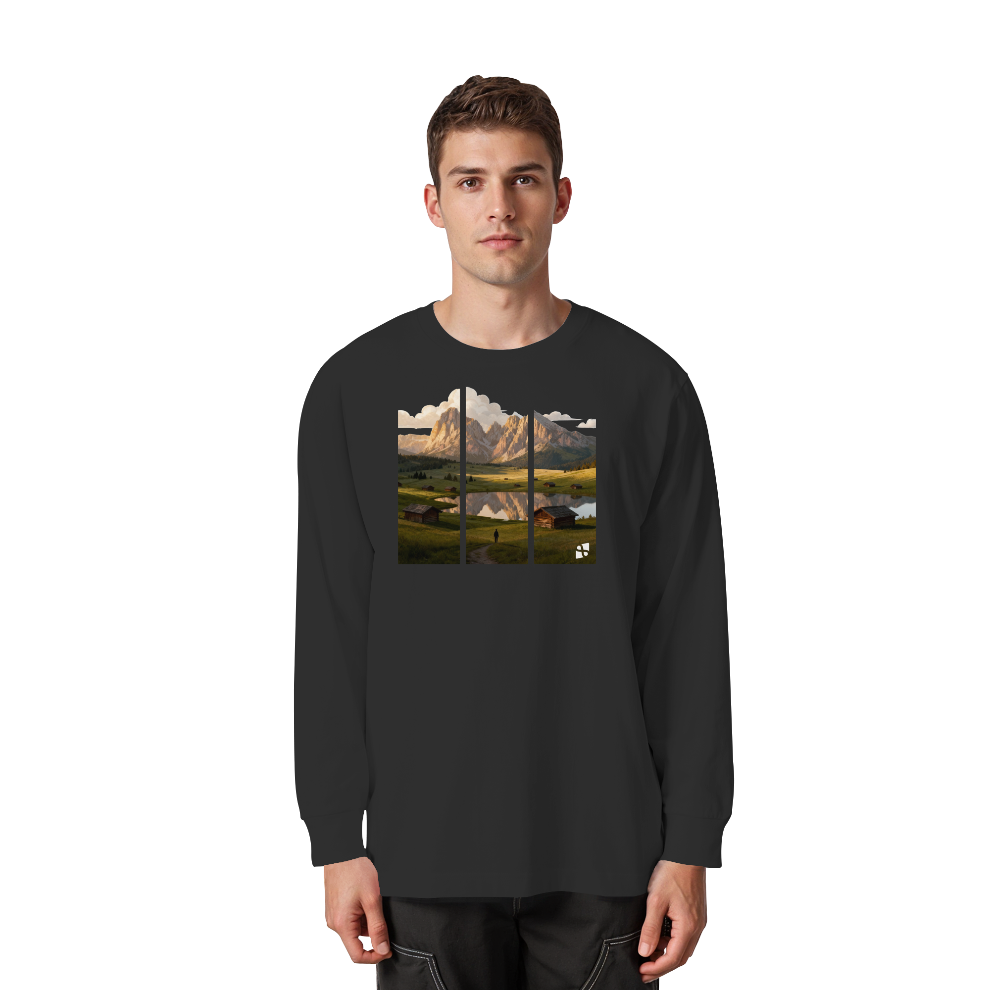 Mountainview - Organic Heavy Oversized Longsleeve T-Shirt