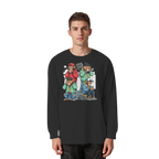 Die vier Stadtaffen - Organic Heavy Oversized Longsleeve T-Shirt