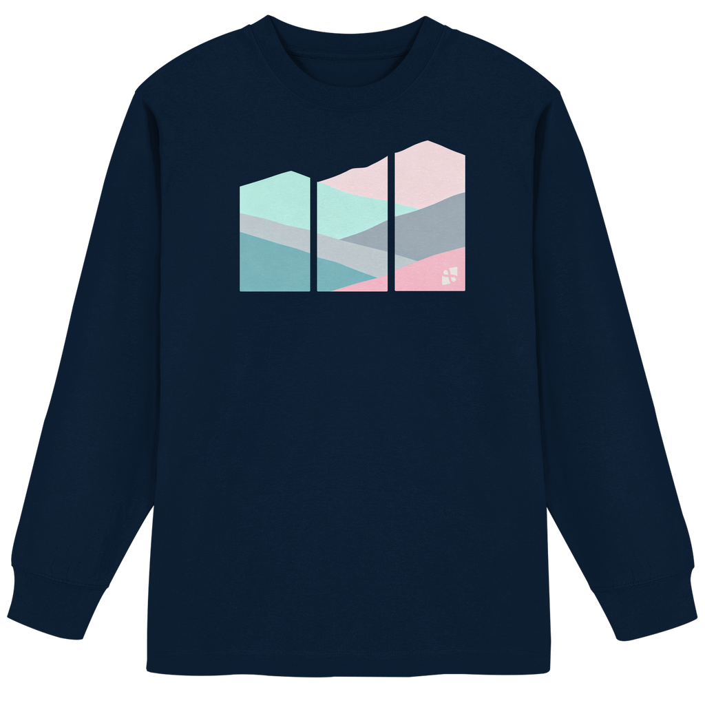 Pastell Mountain - Organic Heavy Oversized Longsleeve T-Shirt