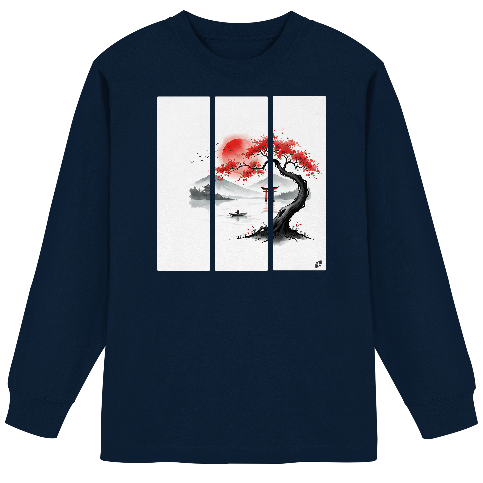 Kirschblüten Vibes - Organic Heavy Oversized Longsleeve T-Shirt
