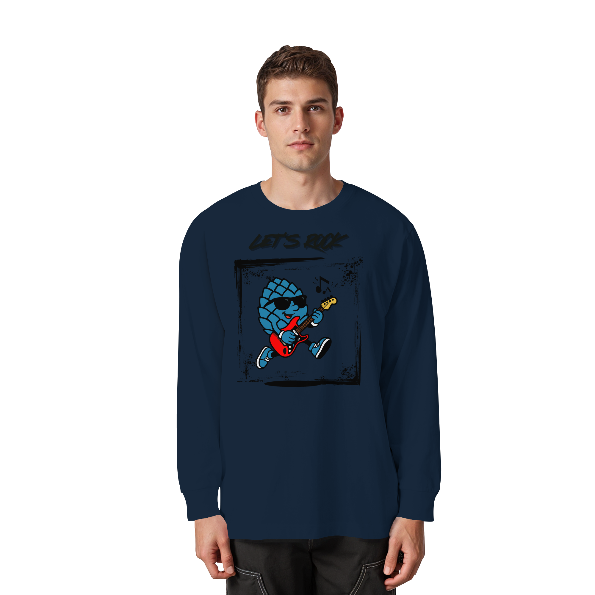 Lets Rock Zirbi - Organic Heavy Oversized Longsleeve T-Shirt