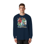 Die vier Stadtaffen - Organic Heavy Oversized Longsleeve T-Shirt