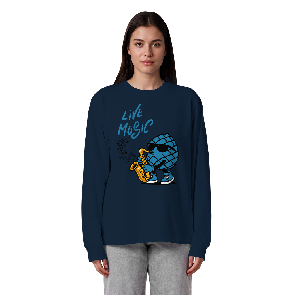 Jazz Zirbi - Organic Heavy Oversized Longsleeve T-Shirt