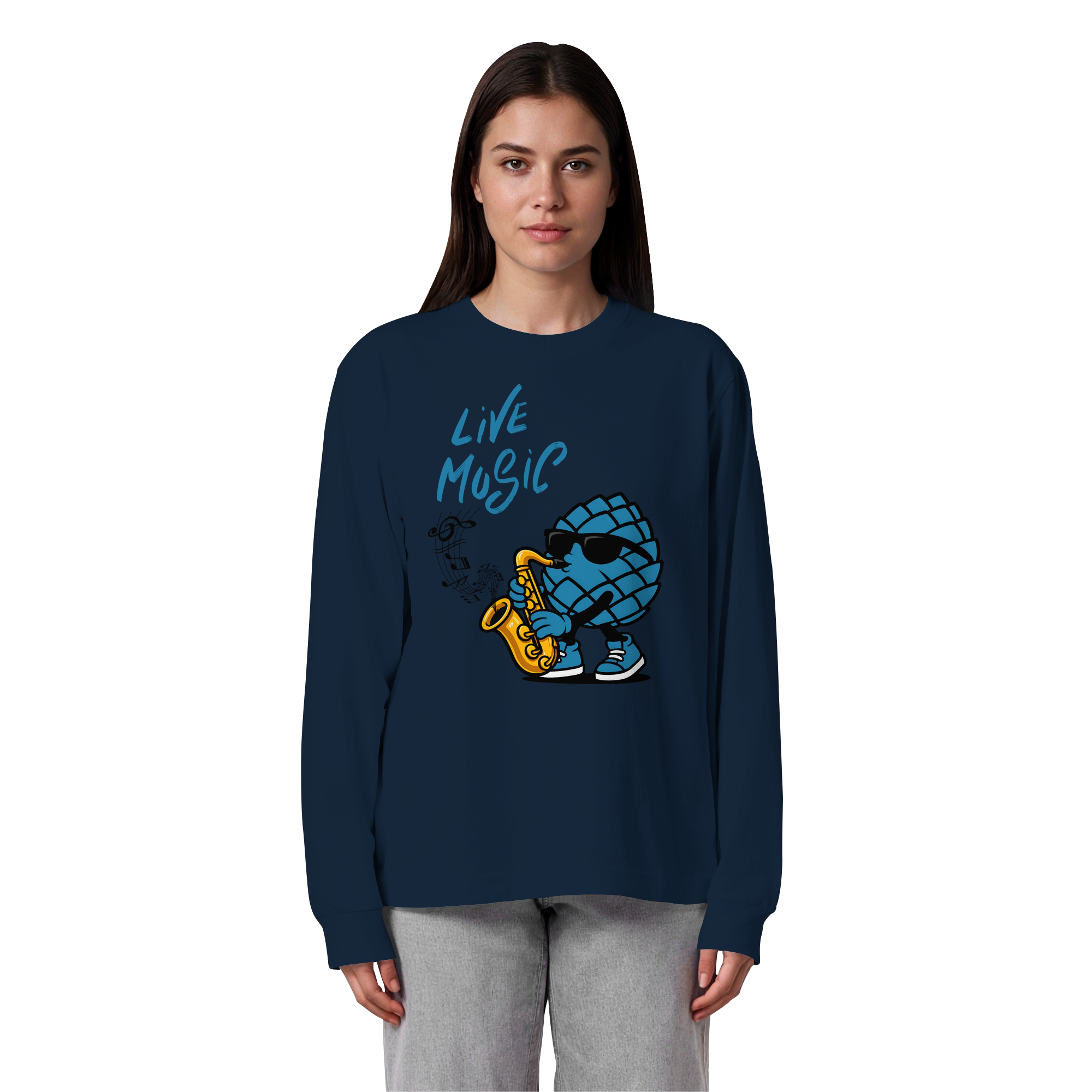 Jazz Zirbi - Organic Heavy Oversized Longsleeve T-Shirt