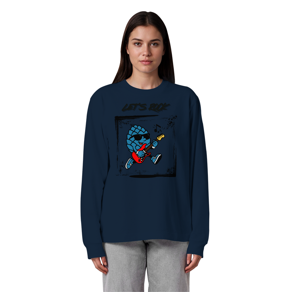 Lets Rock Zirbi - Organic Heavy Oversized Longsleeve T-Shirt