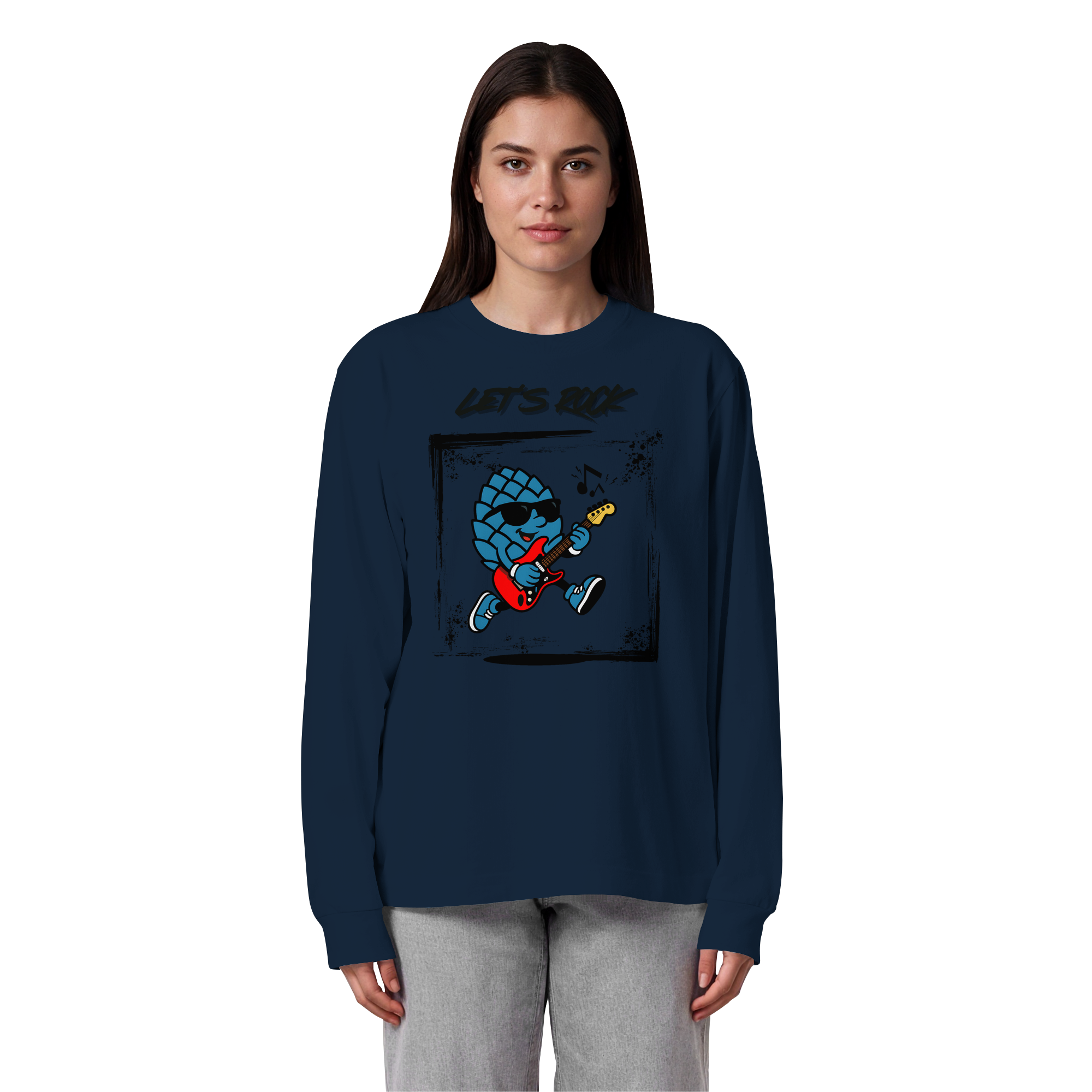 Lets Rock Zirbi - Organic Heavy Oversized Longsleeve T-Shirt