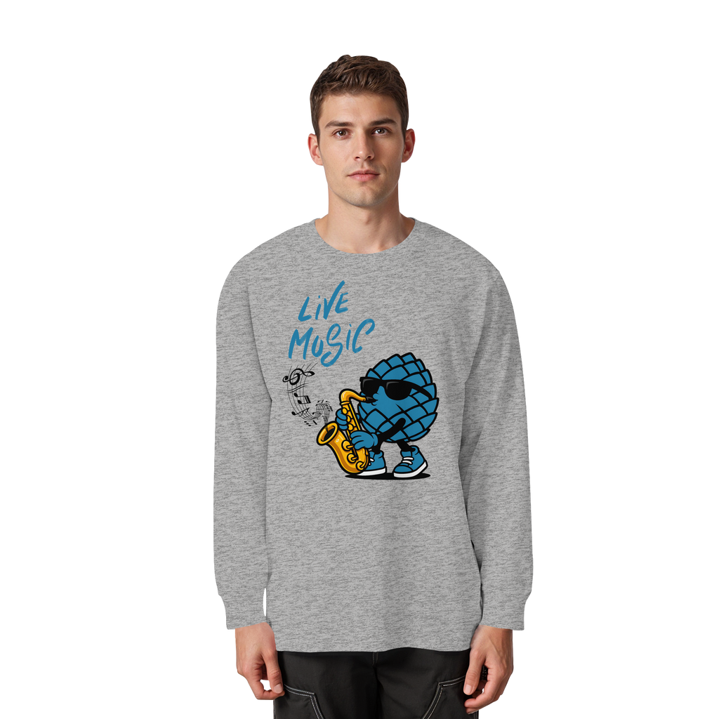 Jazz Zirbi - Organic Heavy Oversized Longsleeve T-Shirt
