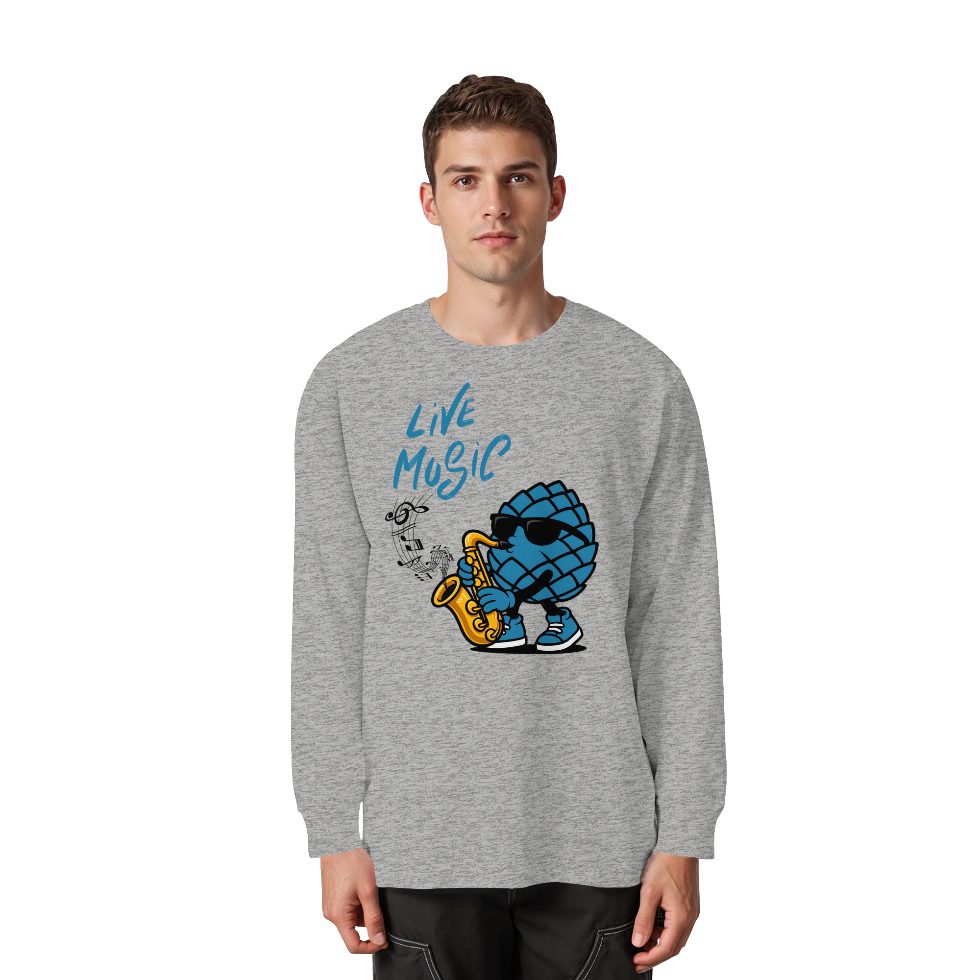 Jazz Zirbi - Organic Heavy Oversized Longsleeve T-Shirt