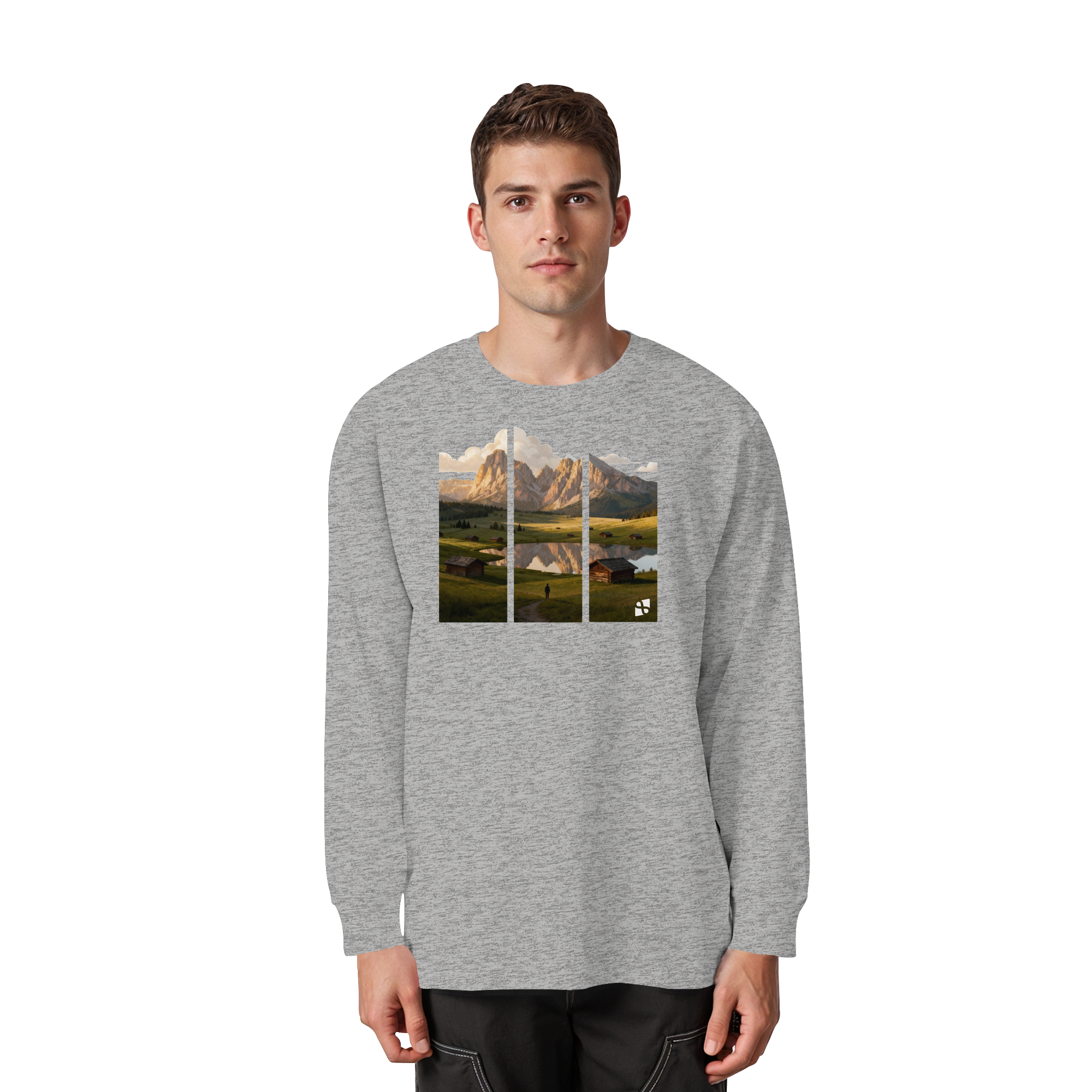 Mountainview - Organic Heavy Oversized Longsleeve T-Shirt