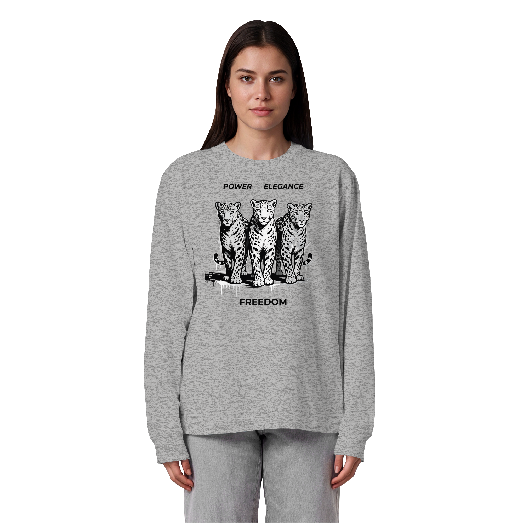 PER Leoparden - Organic Heavy Oversized Longsleeve T-Shirt