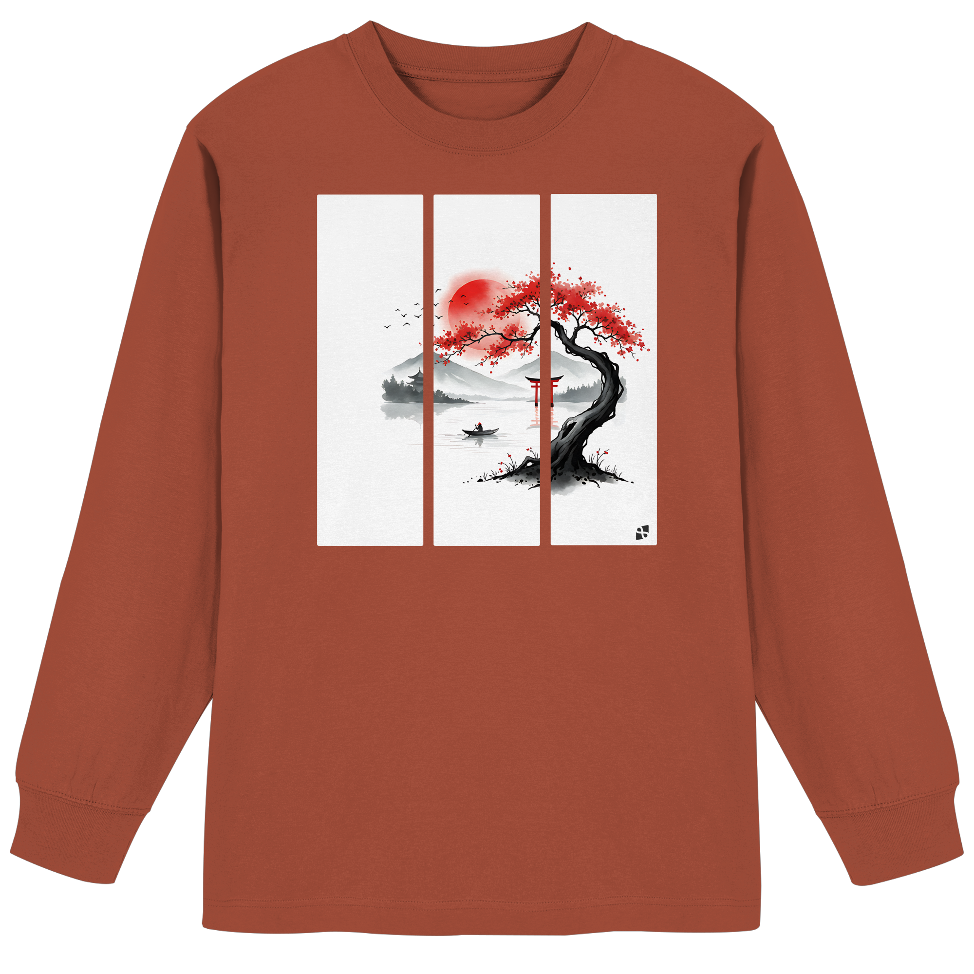 Kirschblüten Vibes - Organic Heavy Oversized Longsleeve T-Shirt