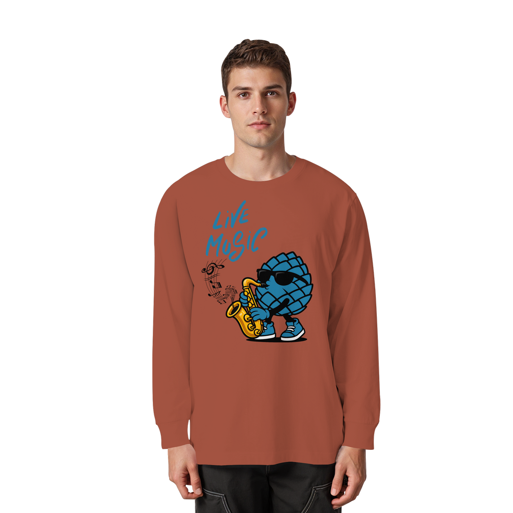 Jazz Zirbi - Organic Heavy Oversized Longsleeve T-Shirt