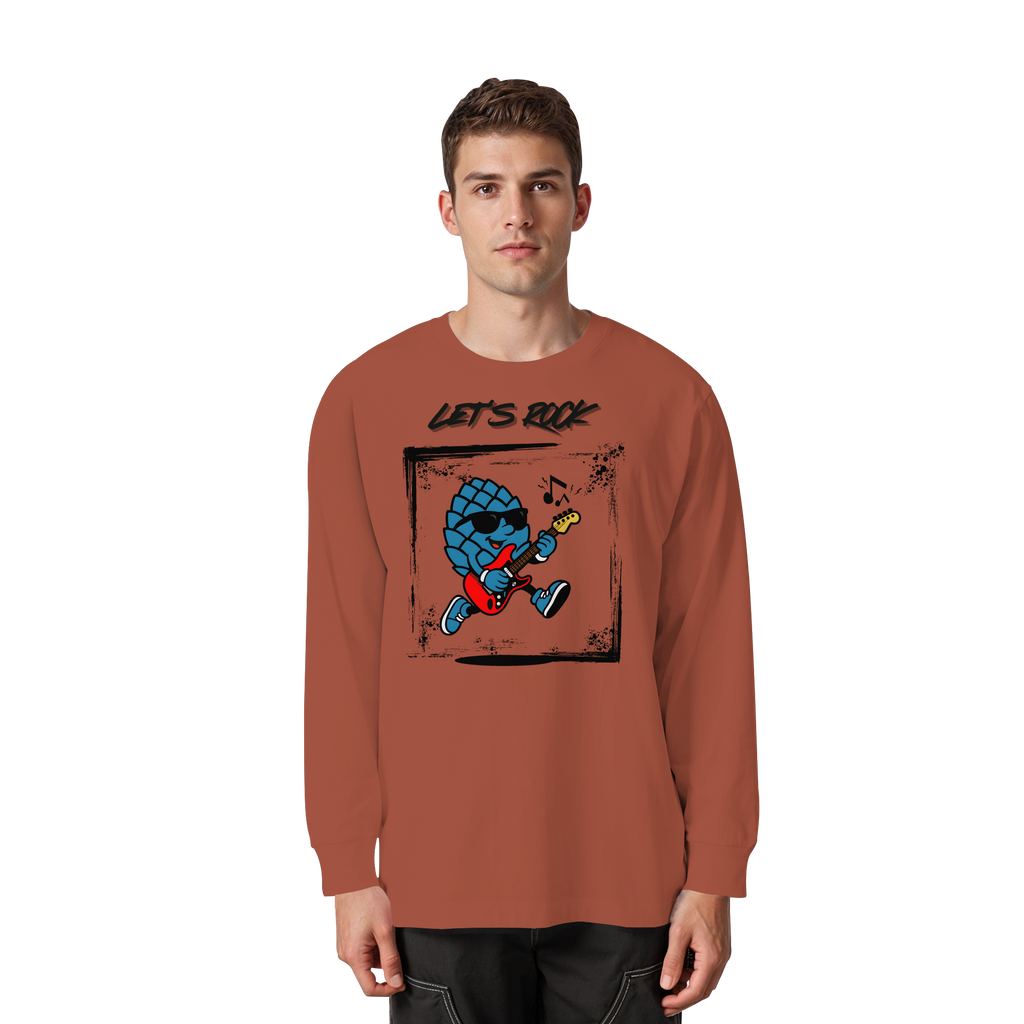 Lets Rock Zirbi - Organic Heavy Oversized Longsleeve T-Shirt