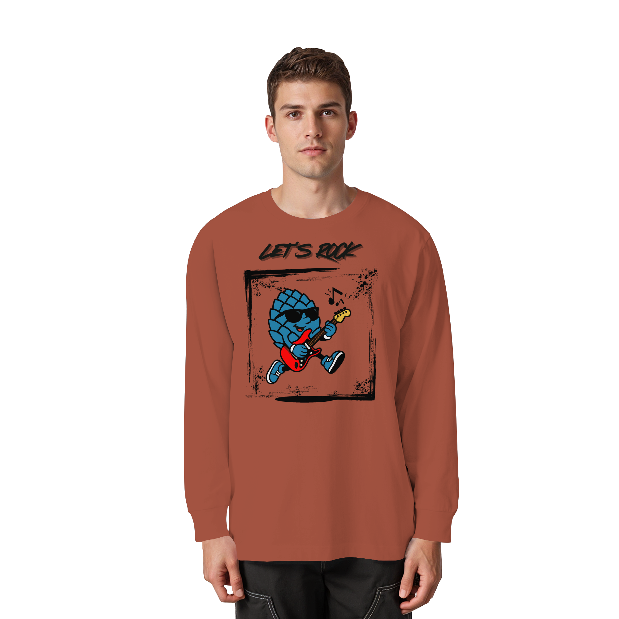 Lets Rock Zirbi - Organic Heavy Oversized Longsleeve T-Shirt