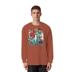 Die vier Stadtaffen - Organic Heavy Oversized Longsleeve T-Shirt
