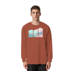 Pastell Mountain - Organic Heavy Oversized Longsleeve T-Shirt