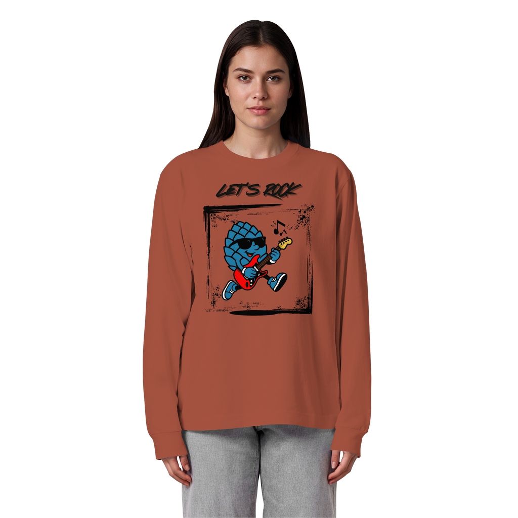 Lets Rock Zirbi - Organic Heavy Oversized Longsleeve T-Shirt