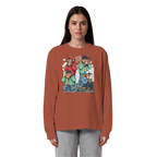 Die vier Stadtaffen - Organic Heavy Oversized Longsleeve T-Shirt