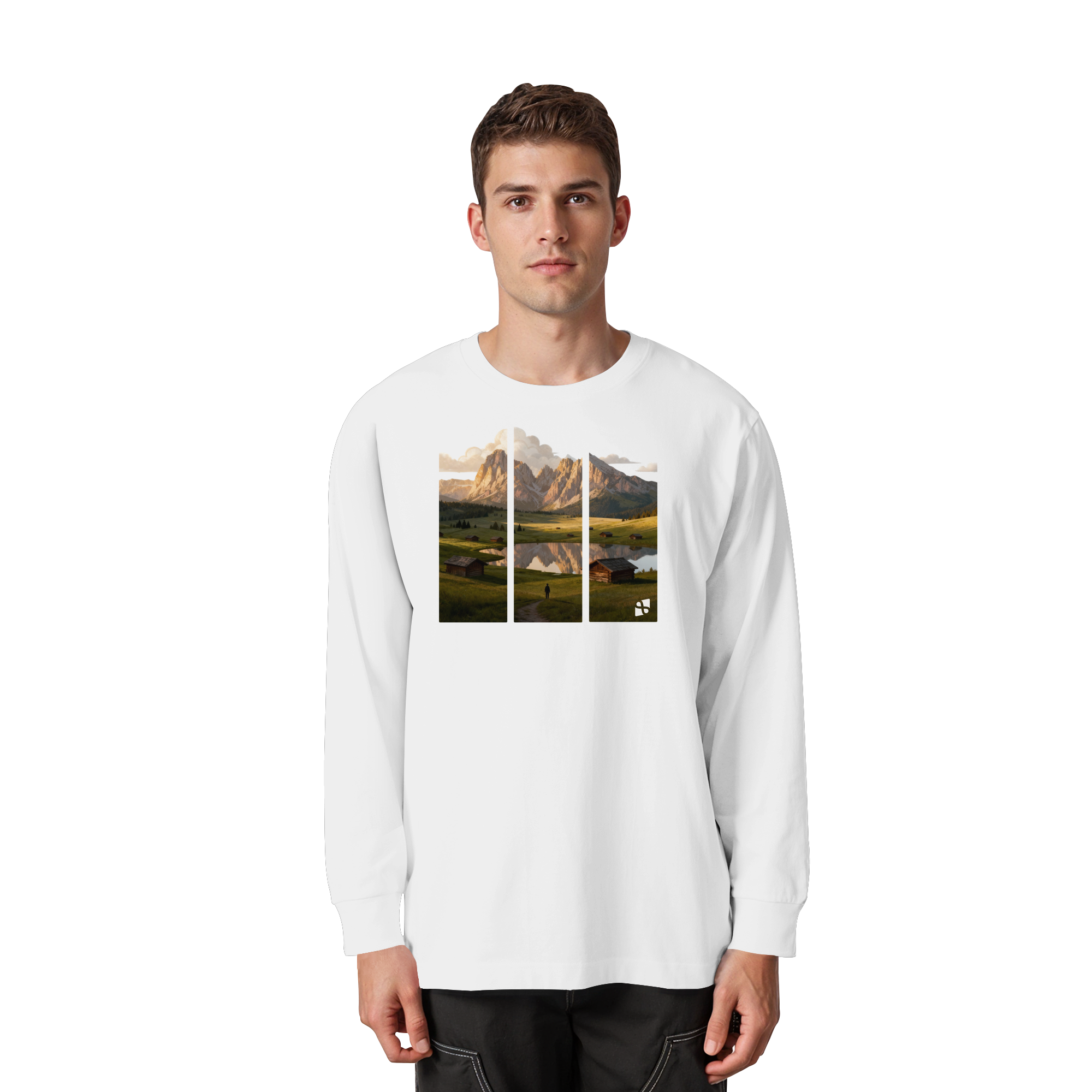 Mountainview - Organic Heavy Oversized Longsleeve T-Shirt