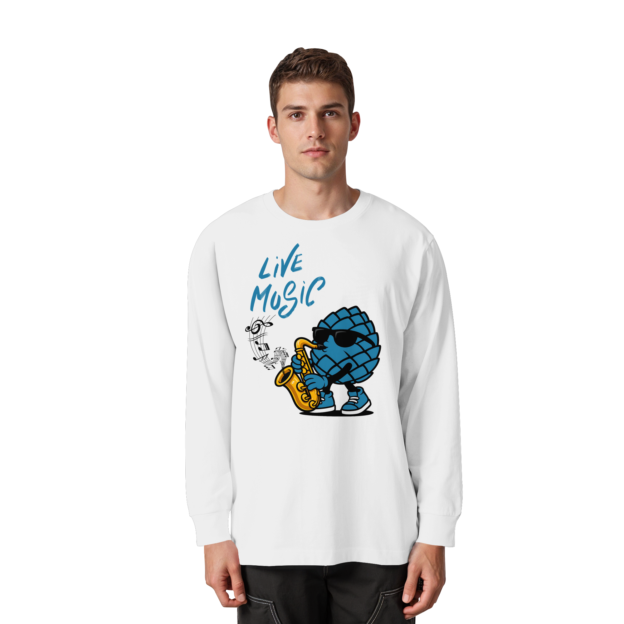 Jazz Zirbi - Organic Heavy Oversized Longsleeve T-Shirt