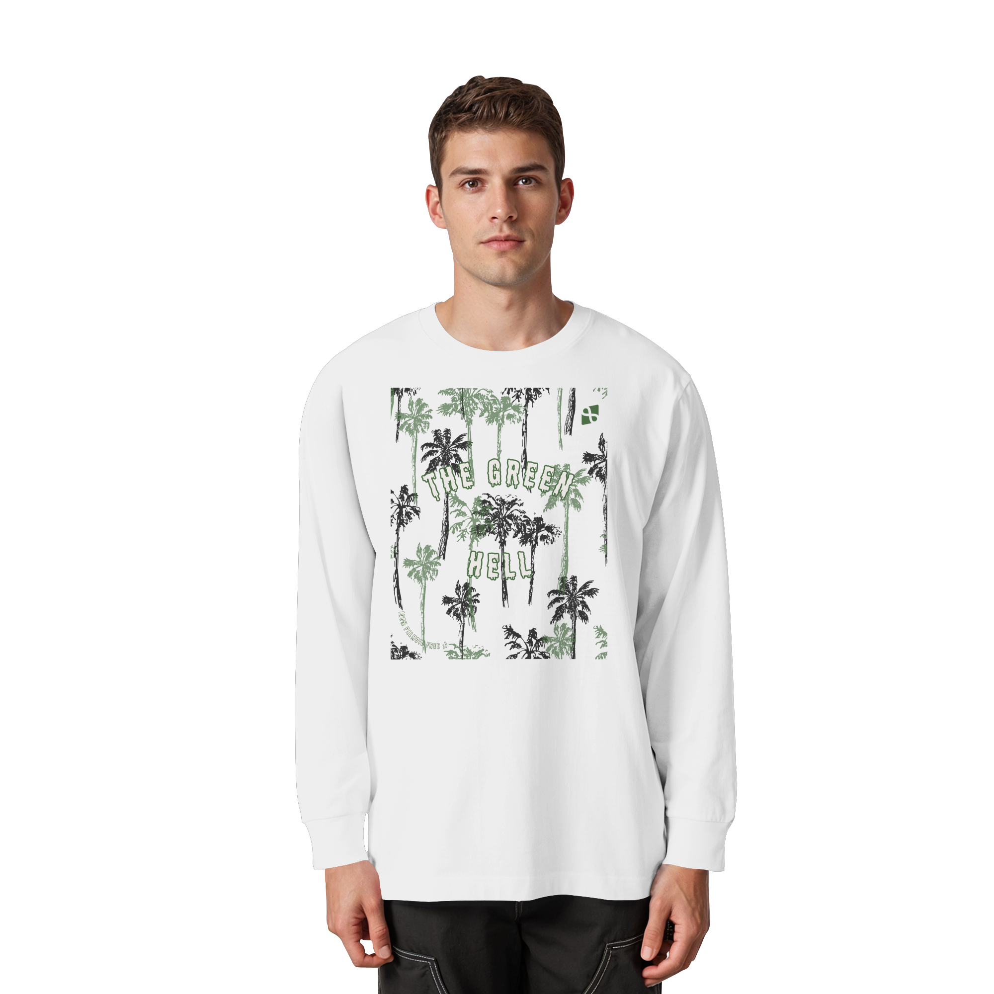 The Green Hell - Organic Heavy Oversized Longsleeve T-Shirt