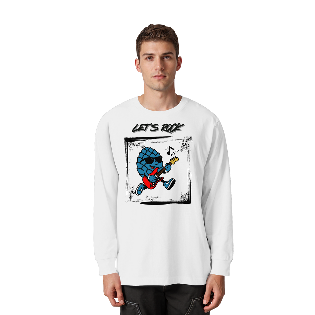 Lets Rock Zirbi - Organic Heavy Oversized Longsleeve T-Shirt