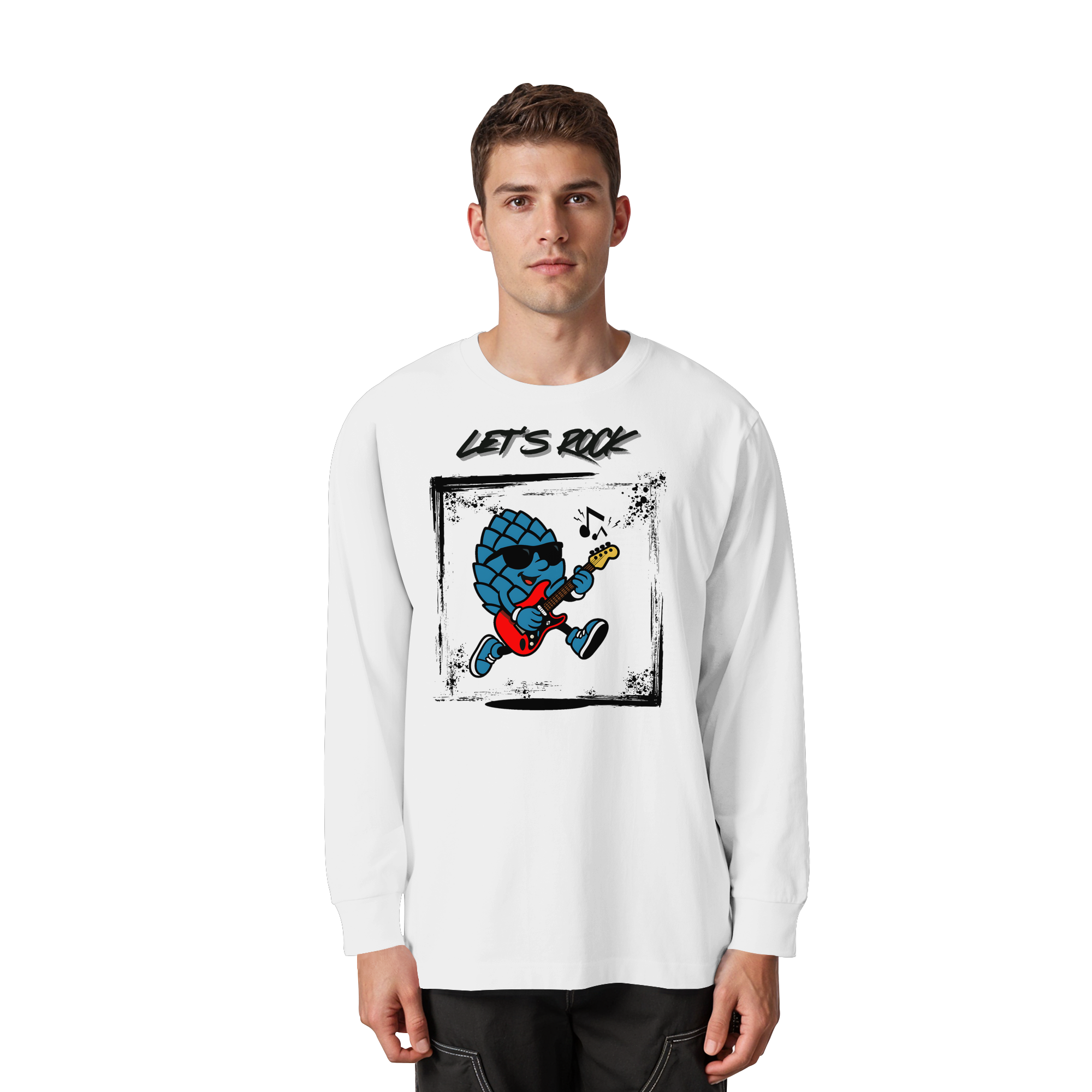 Lets Rock Zirbi - Organic Heavy Oversized Longsleeve T-Shirt