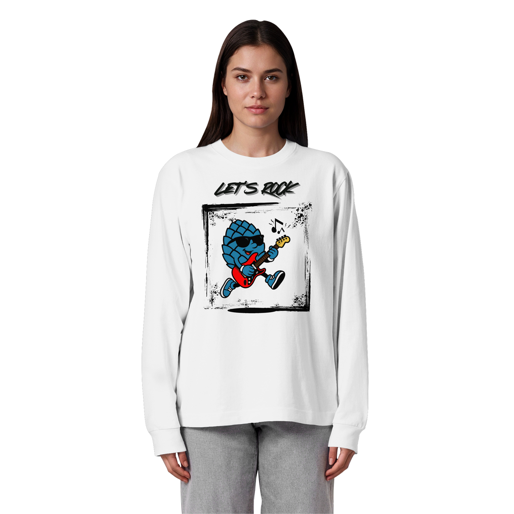 Lets Rock Zirbi - Organic Heavy Oversized Longsleeve T-Shirt