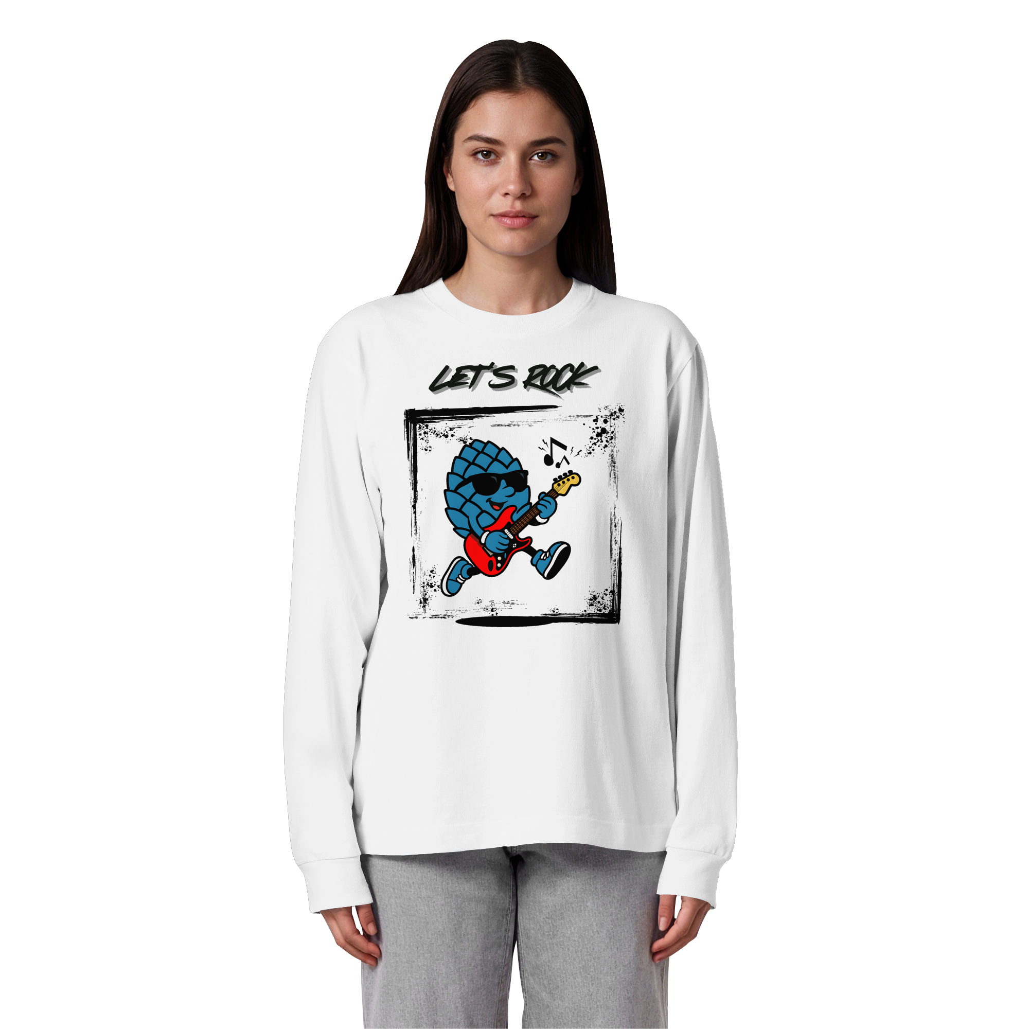 Lets Rock Zirbi - Organic Heavy Oversized Longsleeve T-Shirt