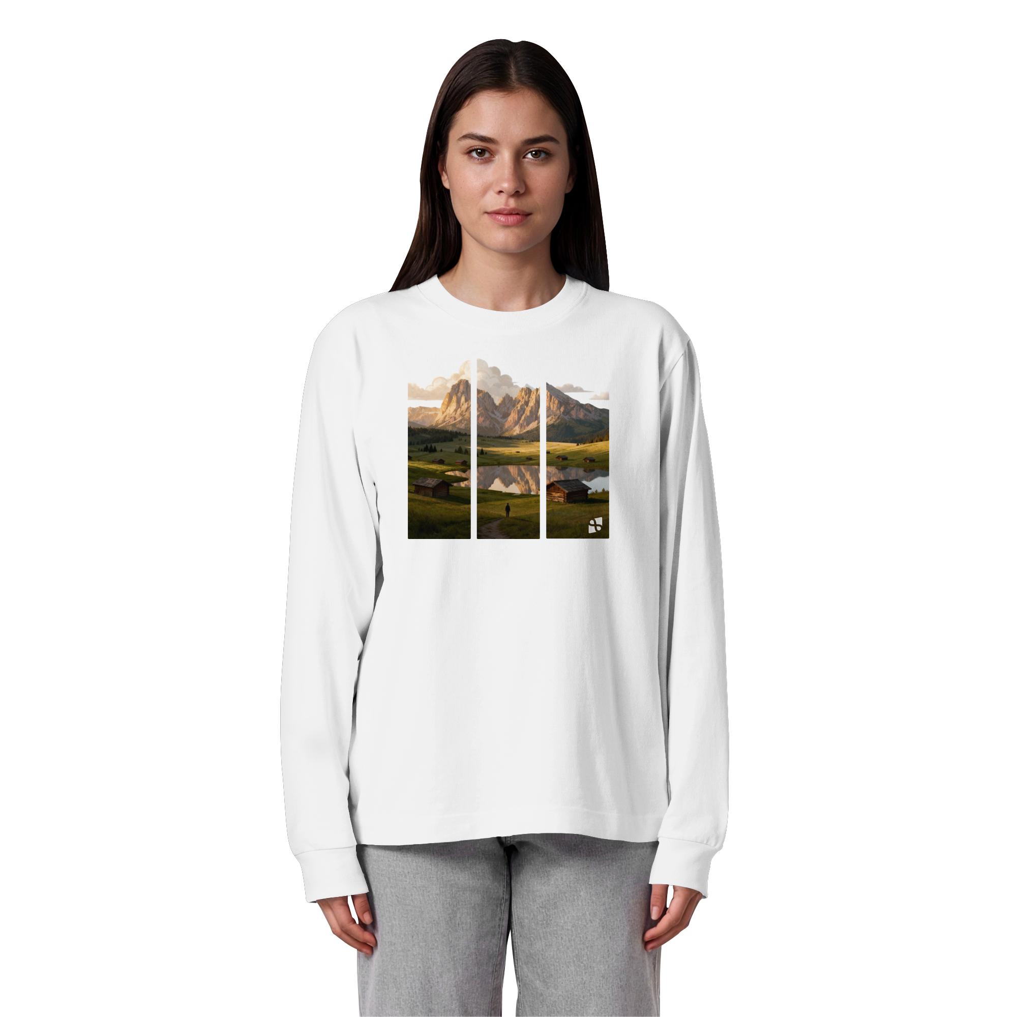 Mountainview - Organic Heavy Oversized Longsleeve T-Shirt