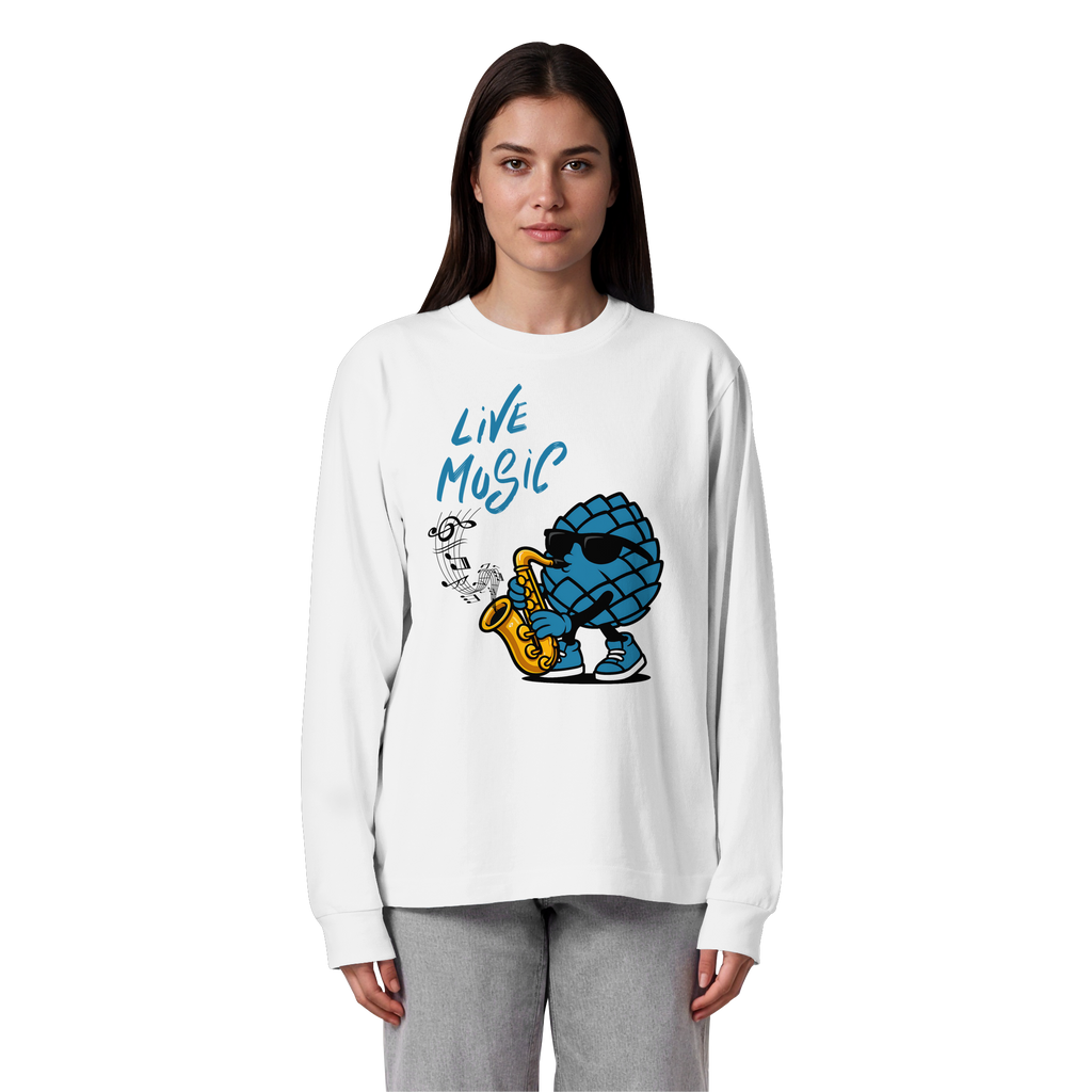 Jazz Zirbi - Organic Heavy Oversized Longsleeve T-Shirt