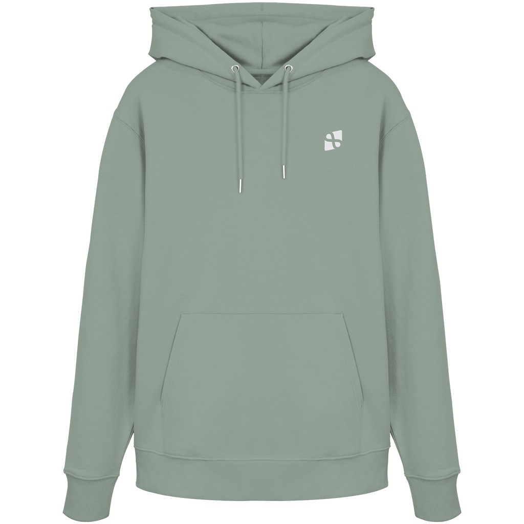 Tannenhäher mit Zirbelnuss + Emblem Stick - Organic Hoodie