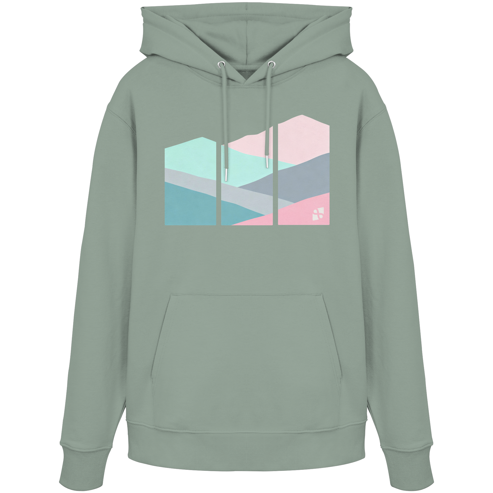 Pastell Mountain - Organic Hoodie
