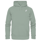 Tannenhäher mit Zirbelnuss + Emblem Stick - Organic Hoodie