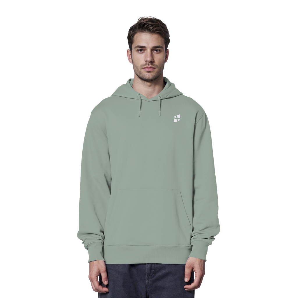 Tannenhäher mit Zirbelnuss + Emblem Stick - Organic Hoodie