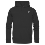 Tannenhäher mit Zirbelnuss + Emblem Stick - Organic Hoodie