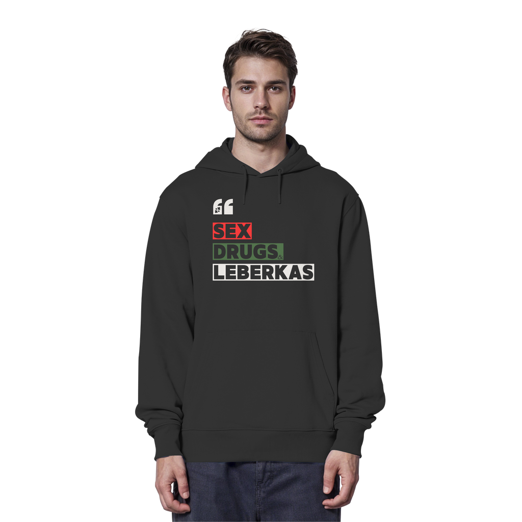 SDL- "SEX DRUGS & LEBERKAS" - Organic Hoodie