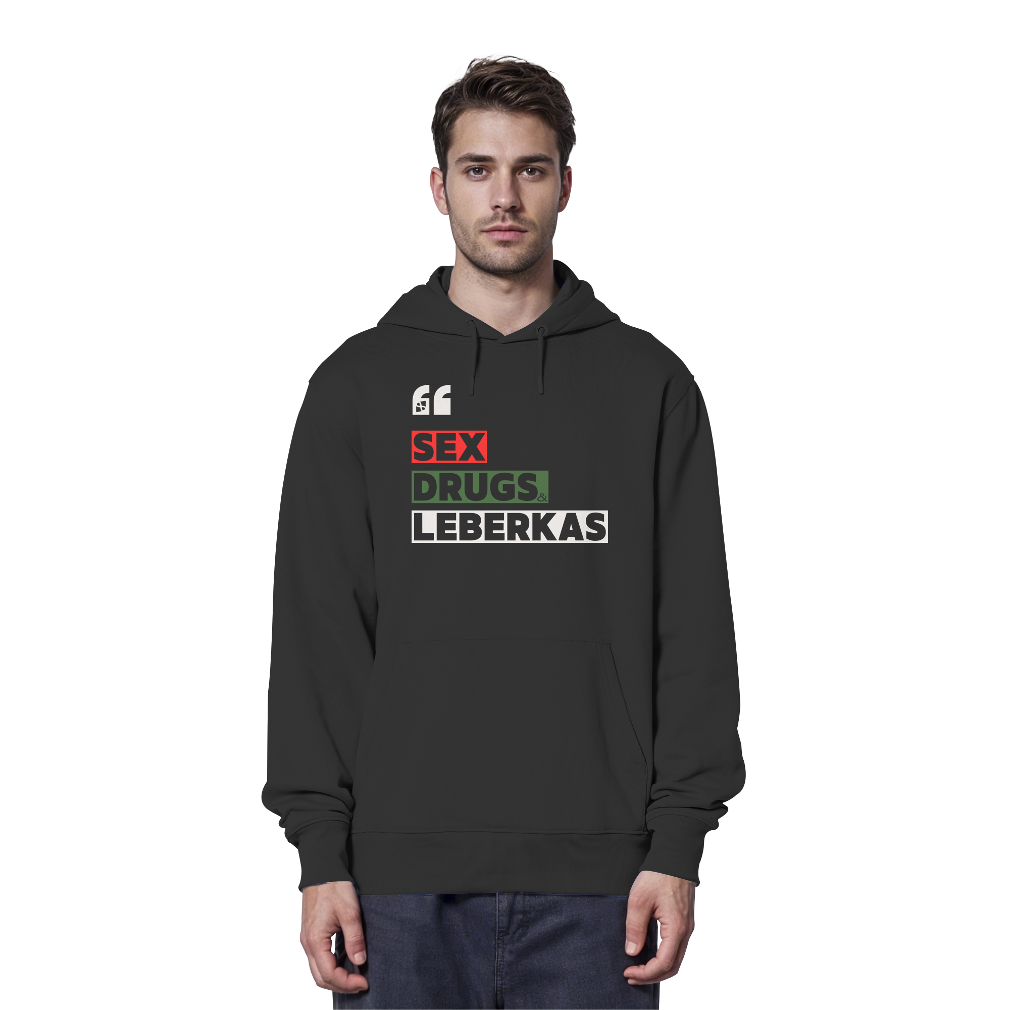 SDL- "SEX DRUGS & LEBERKAS" - Organic Hoodie