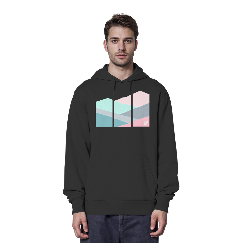 Pastell Mountain - Organic Hoodie