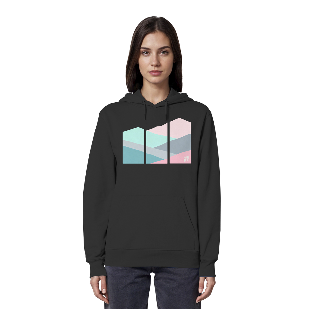 Pastell Mountain - Organic Hoodie