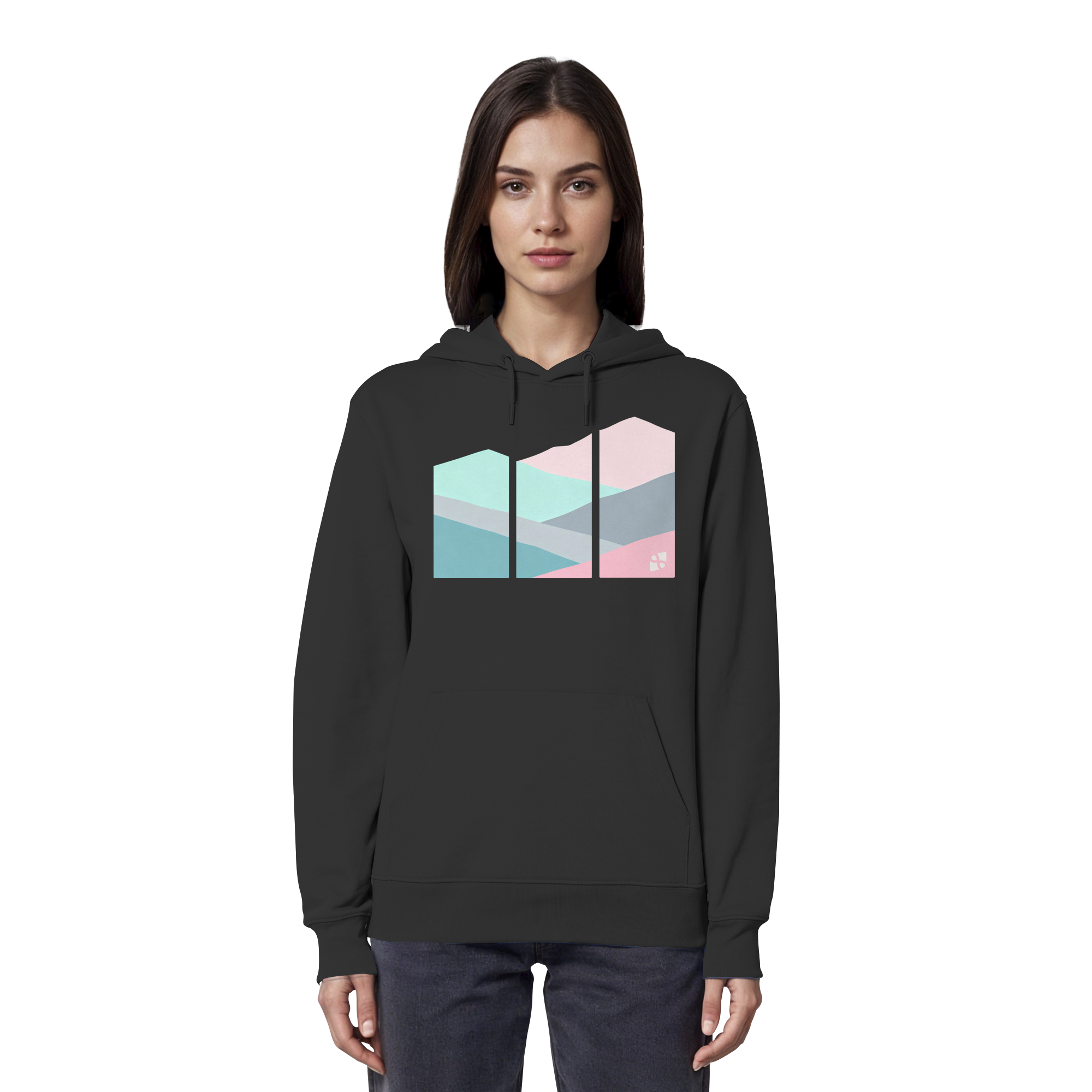 Pastell Mountain - Organic Hoodie