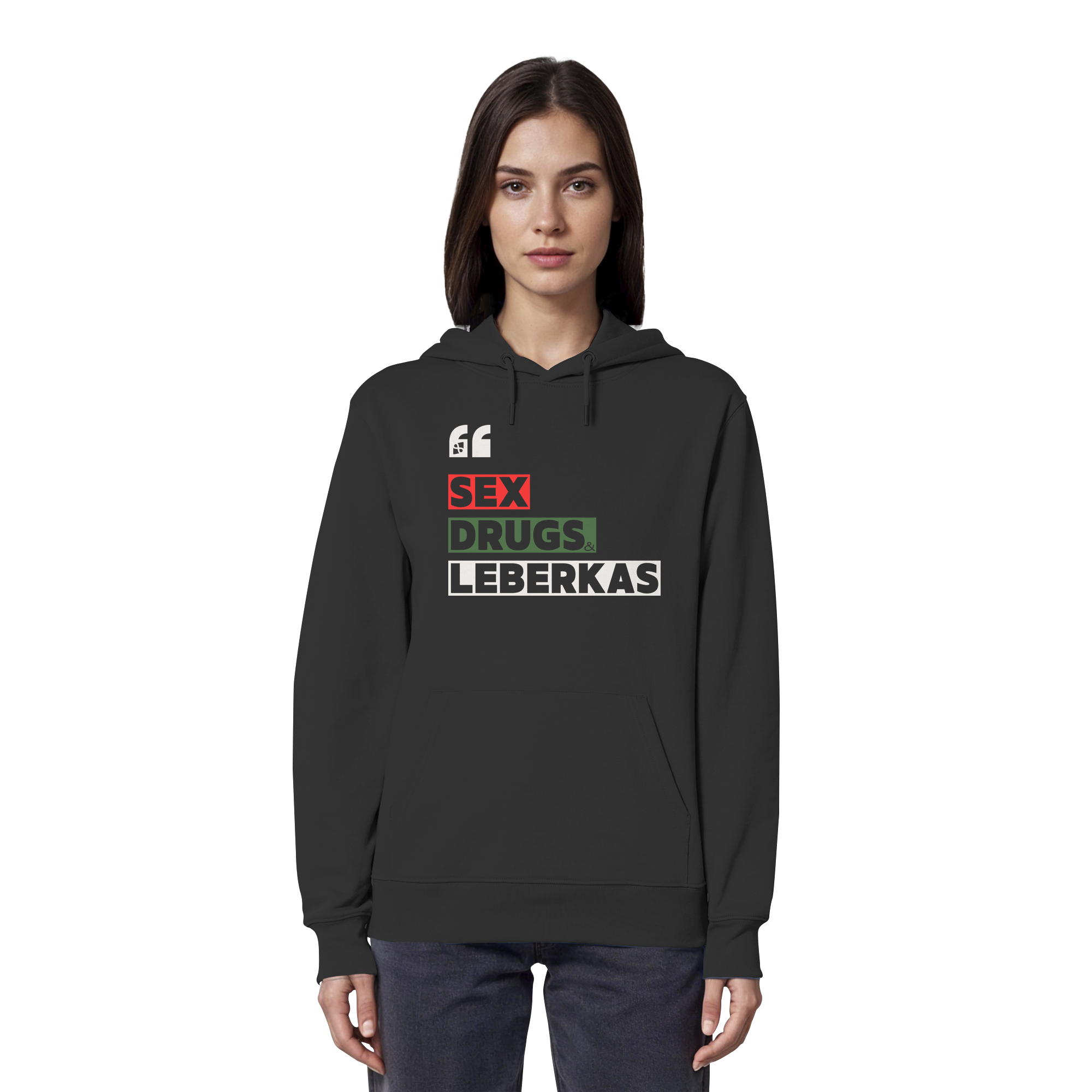 SDL- "SEX DRUGS & LEBERKAS" - Organic Hoodie