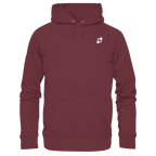 Tannenhäher mit Zirbelnuss + Emblem Stick - Organic Hoodie