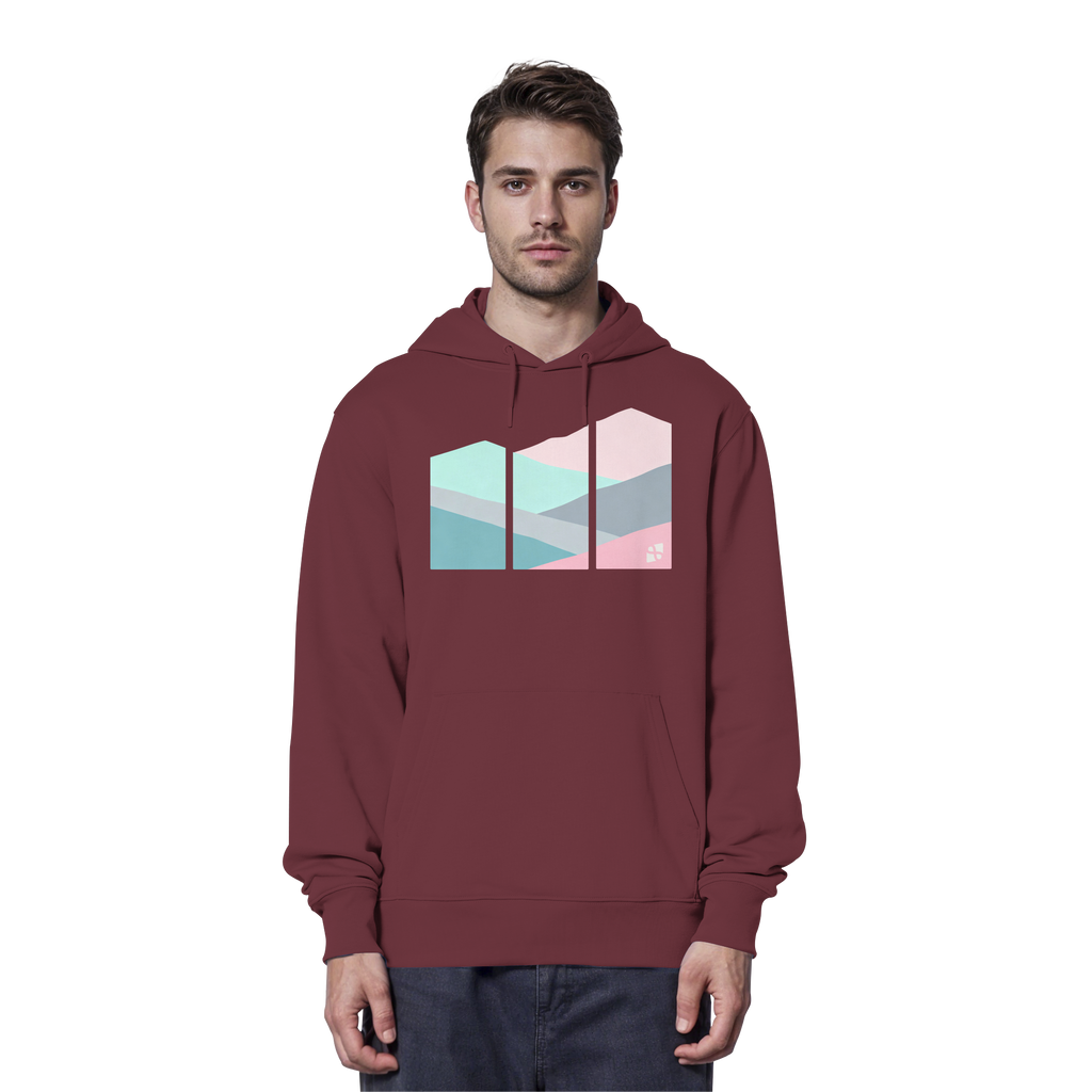 Pastell Mountain - Organic Hoodie