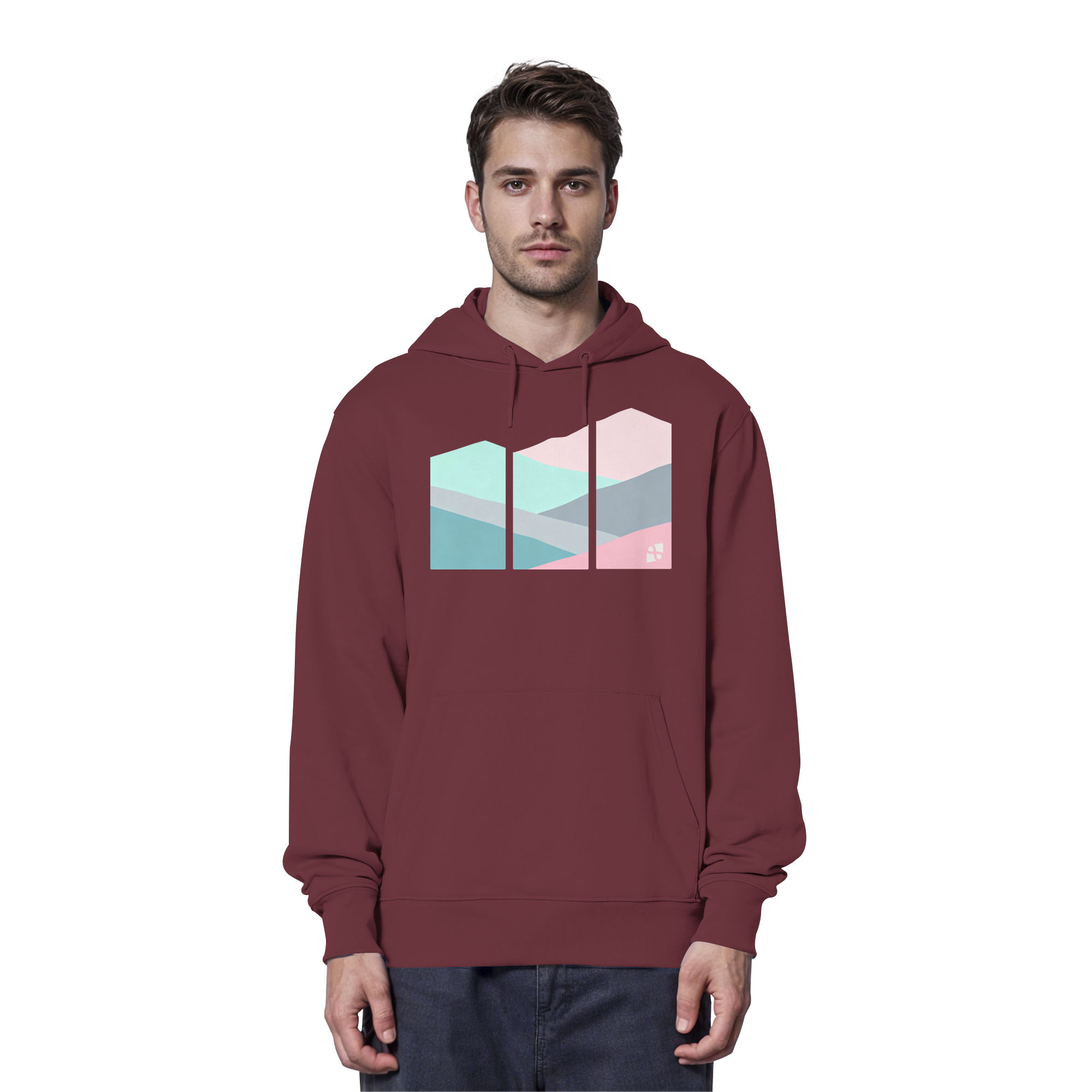 Pastell Mountain - Organic Hoodie