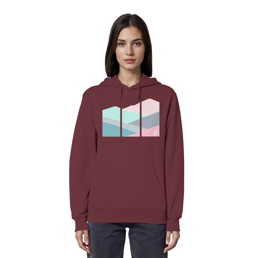 Pastell Mountain - Organic Hoodie