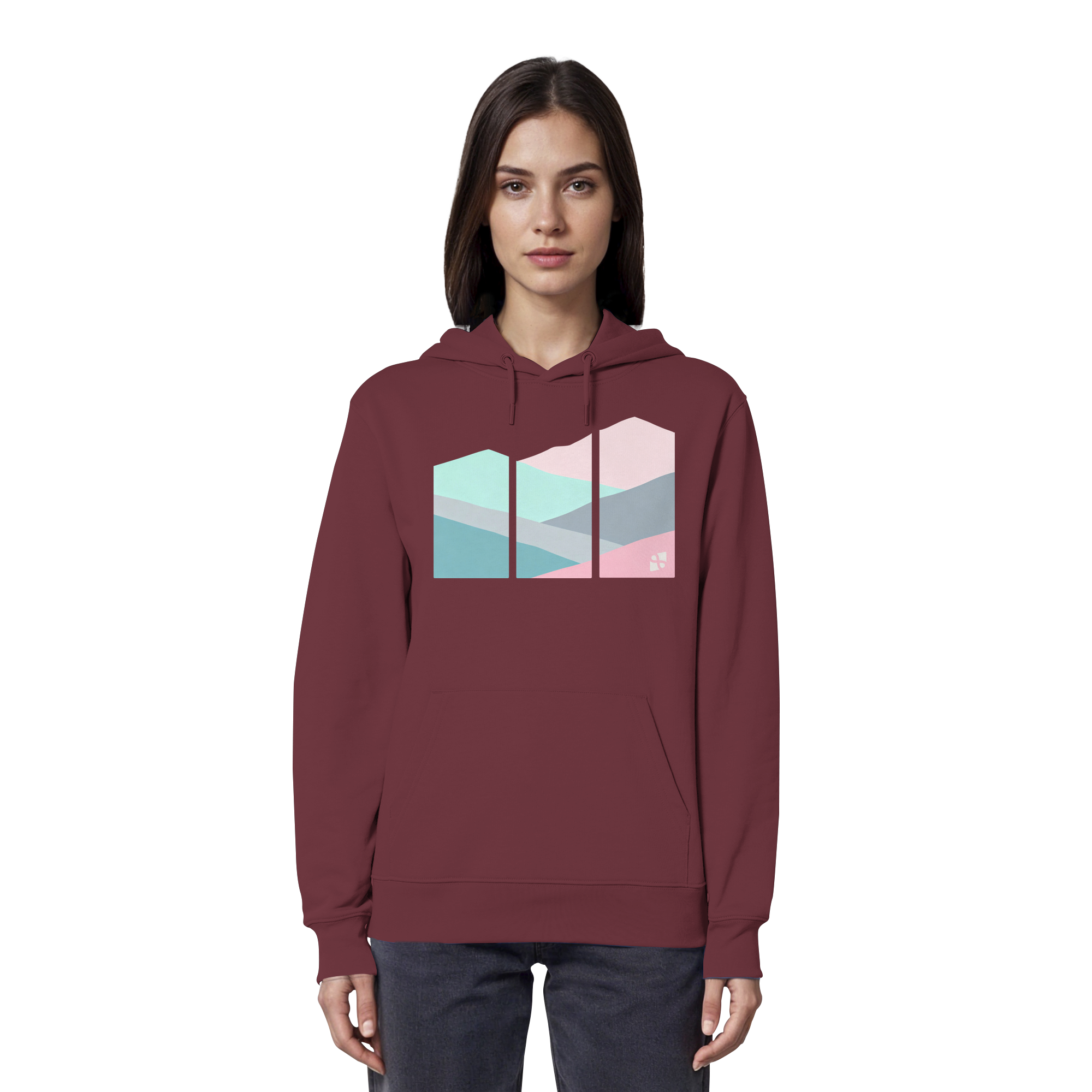 Pastell Mountain - Organic Hoodie